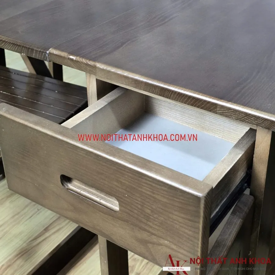 Bàn Ăn Gấp Gọn Gỗ Tự Nhiên Bền Đẹp