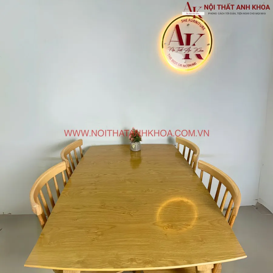 Bàn Ăn Gỗ 4 Ghế Đẹp Nhỏ Gọn