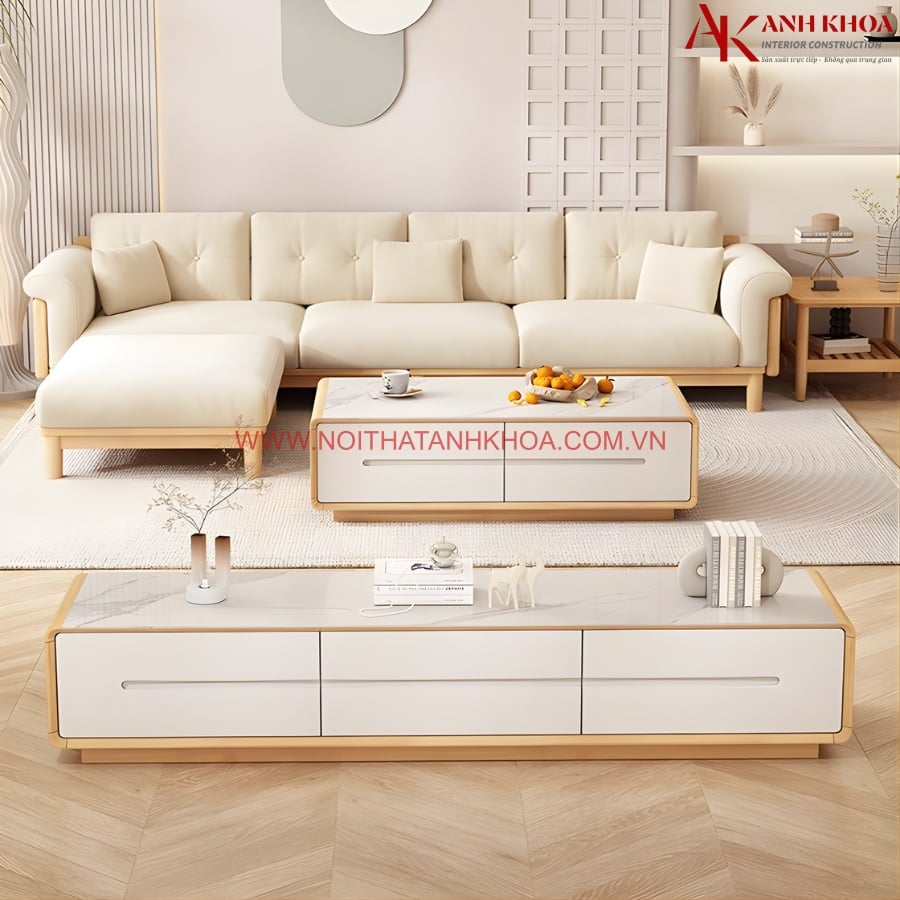 Bàn Ghế Sofa Gỗ Sang Trọng Hiện Đại