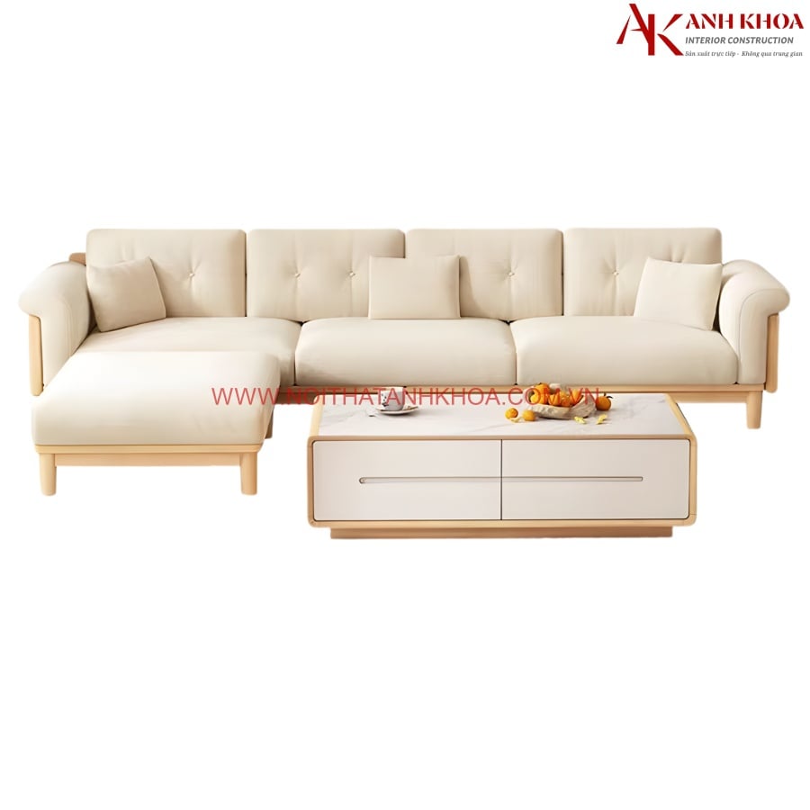 Bàn Ghế Sofa Gỗ Sang Trọng Hiện Đại