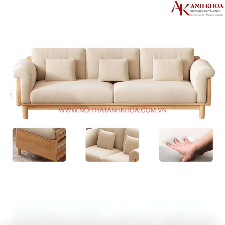 Bàn Ghế Sofa Gỗ Sang Trọng Hiện Đại
