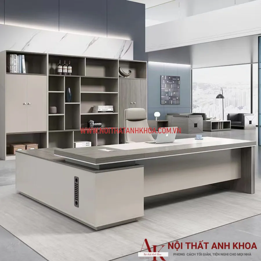 Bàn Giám Đốc 1m6 Chữ L Gỗ Công Nghiệp Hiện Đại