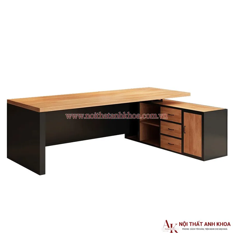 Bàn Giám Đốc Văn Phòng Gỗ MDF Hiện Đại Giá Tốt