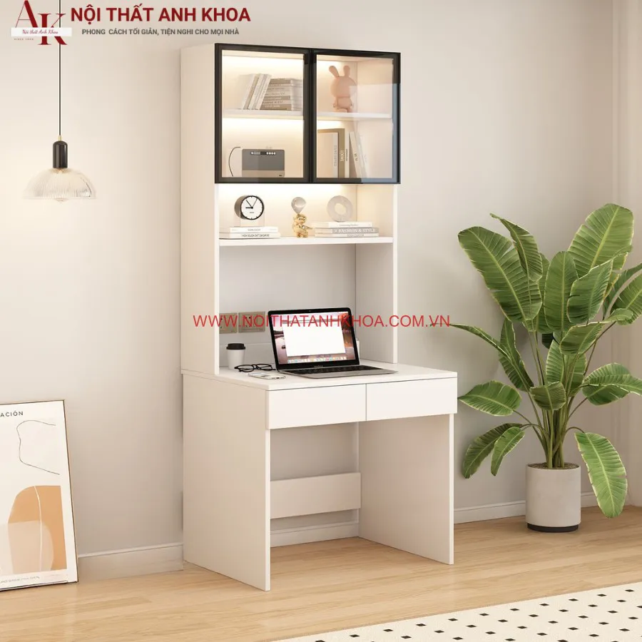 Bàn Học 2 Bé Gỗ Công Nghiệp Hiện Đại