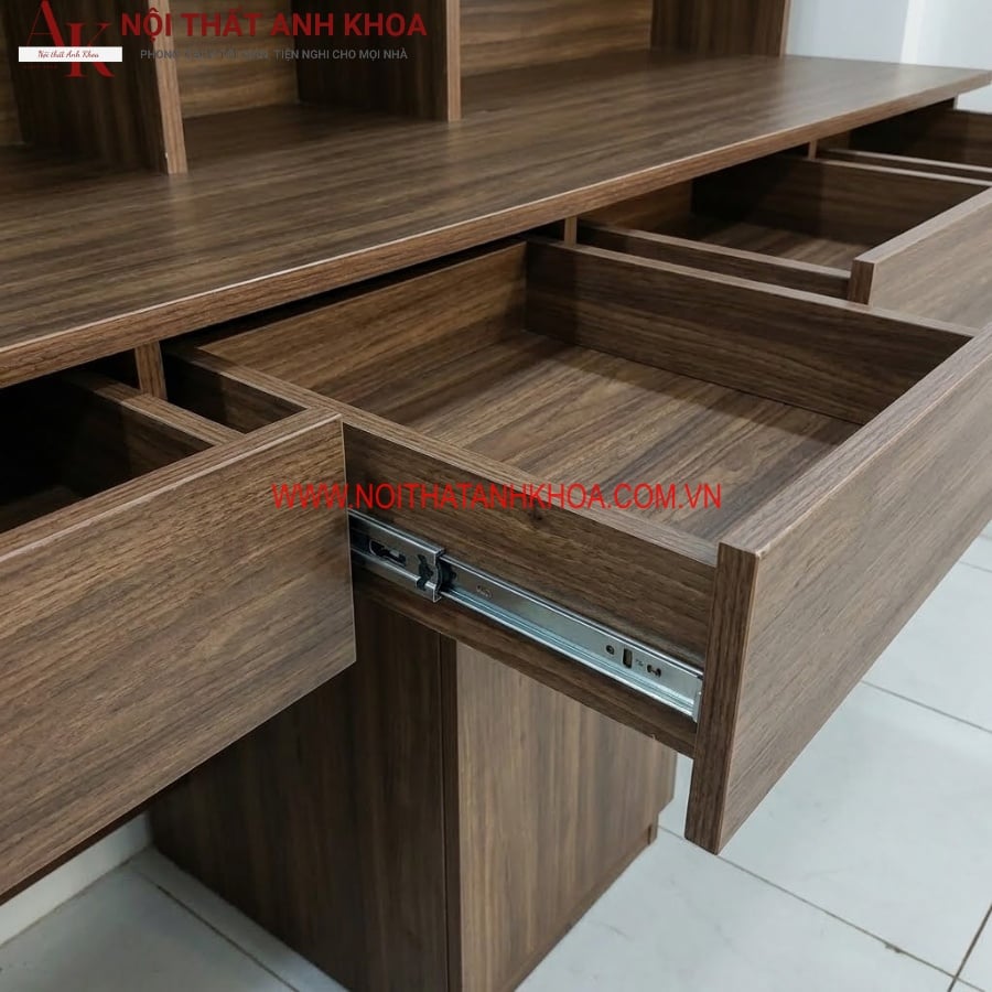 Bàn Học 2 Bé Gỗ Công Nghiệp Hiện Đại