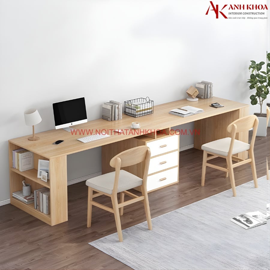 Bàn Học Cho Bé Tiểu Học Gỗ Công Nghiệp