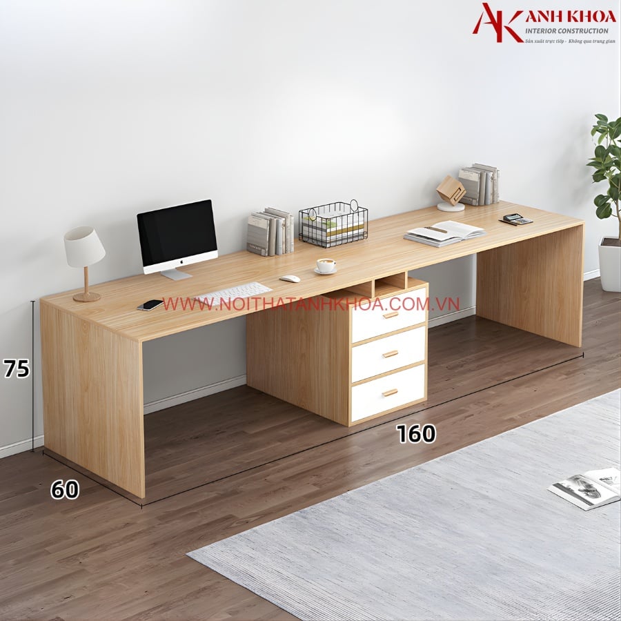 Bàn Học Cho Bé Tiểu Học Gỗ Công Nghiệp