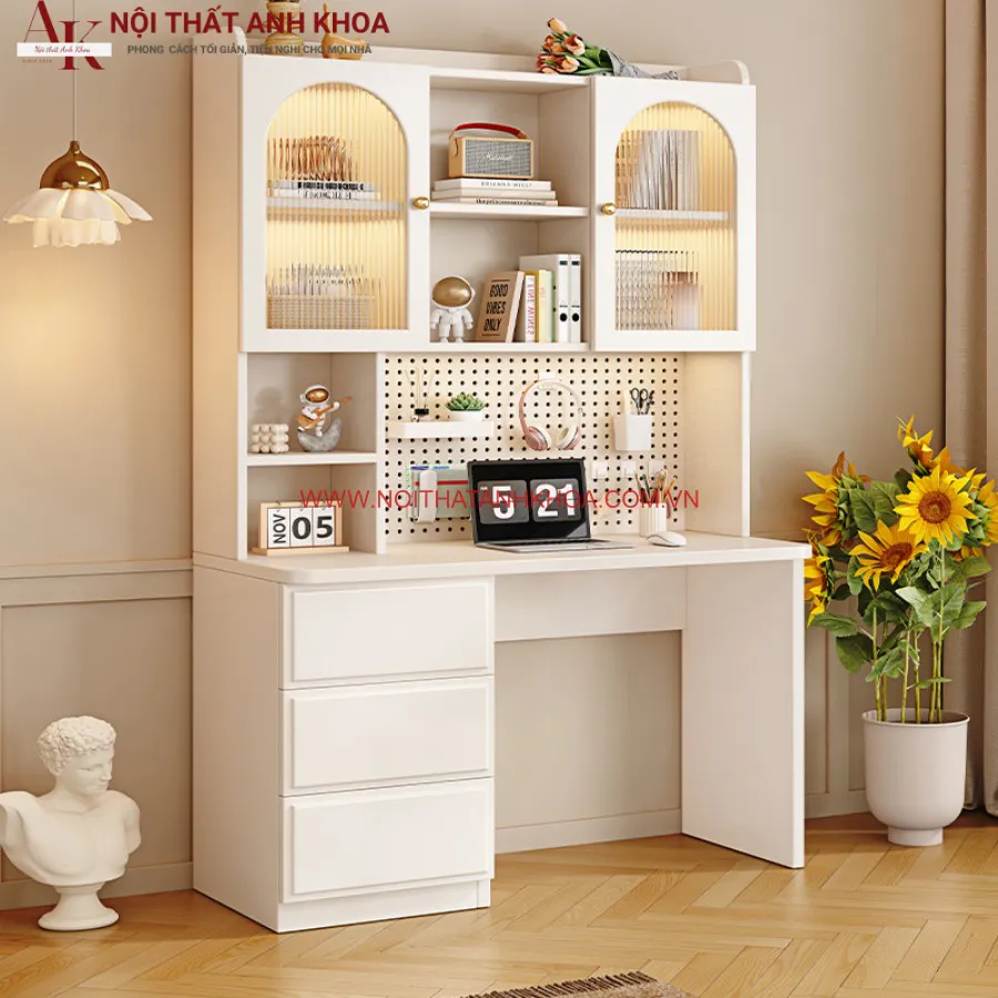 Bàn Học Kèm Giá Sách Đẹp Hiện Đại Giá Tốt