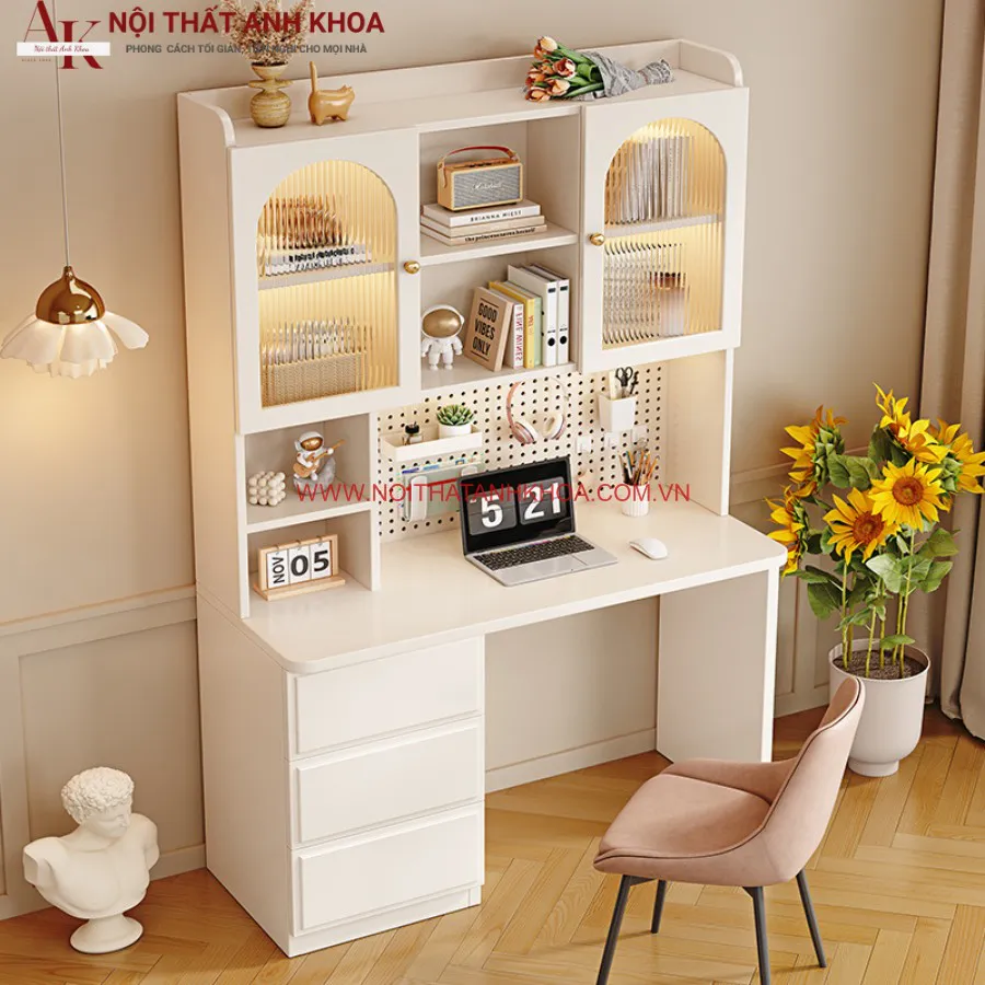 Bàn Học Kèm Giá Sách Đẹp Hiện Đại Giá Tốt