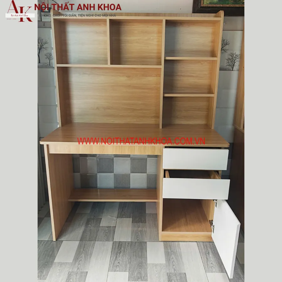 Bàn Học Gỗ Công Nghiệp Hiện Đại