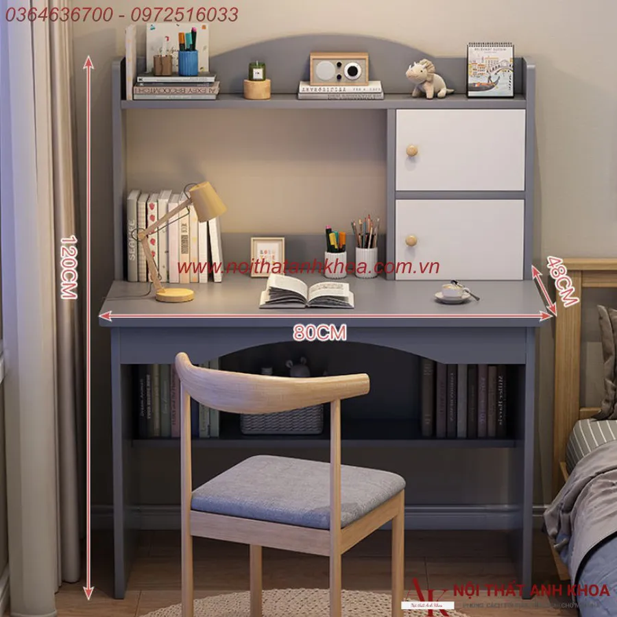 Bàn Học Sinh Giá Rẻ Gỗ MDF Đẹp Hiện Đại