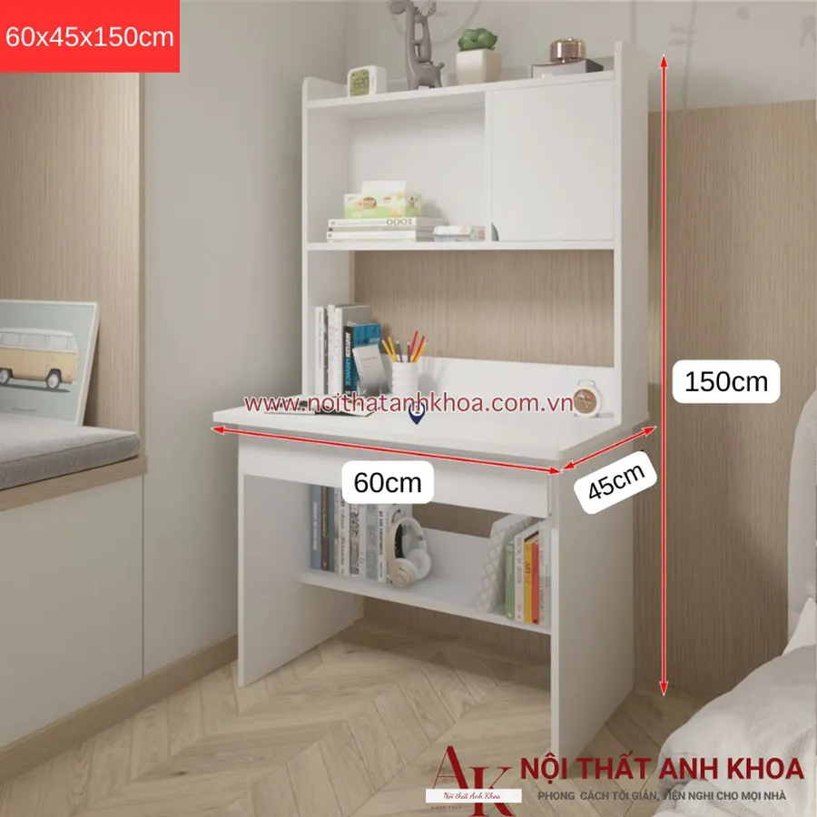 Bàn Học Sinh Giá Rẻ Gỗ MDF Nhỏ Gọn