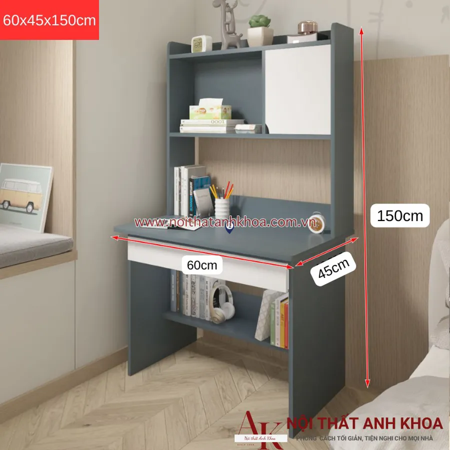 Bàn Học Sinh Giá Rẻ Gỗ MDF Nhỏ Gọn