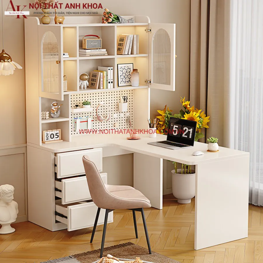 Bàn Học Thông Minh Góc L Cho Bé