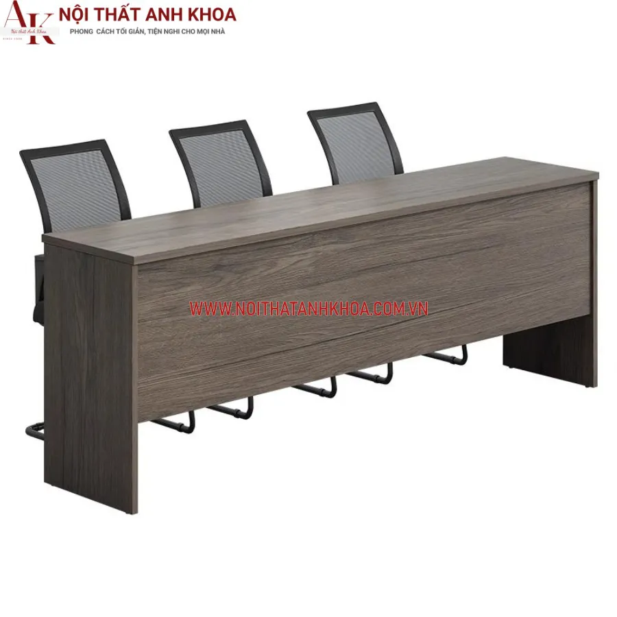 Bàn Họp Văn Phòng Gỗ Công Nghiệp Màu Gỗ Đẹp Hiện Đại