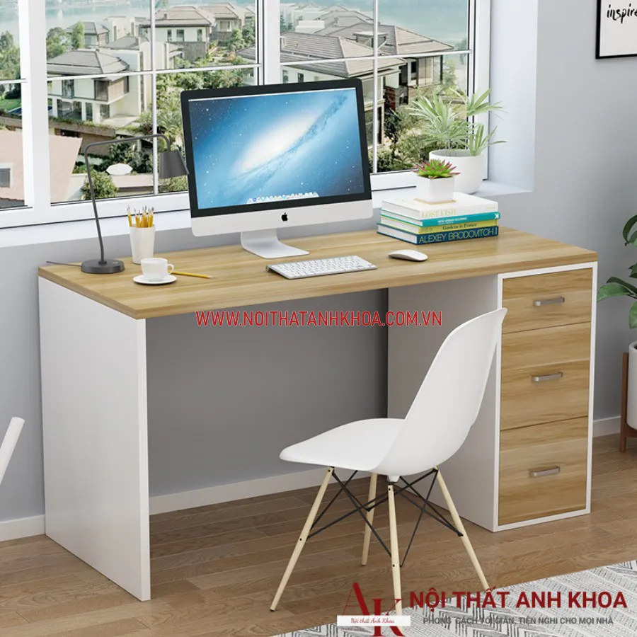 Bàn Làm Việc Giá Rẻ Gỗ Công Nghiệp