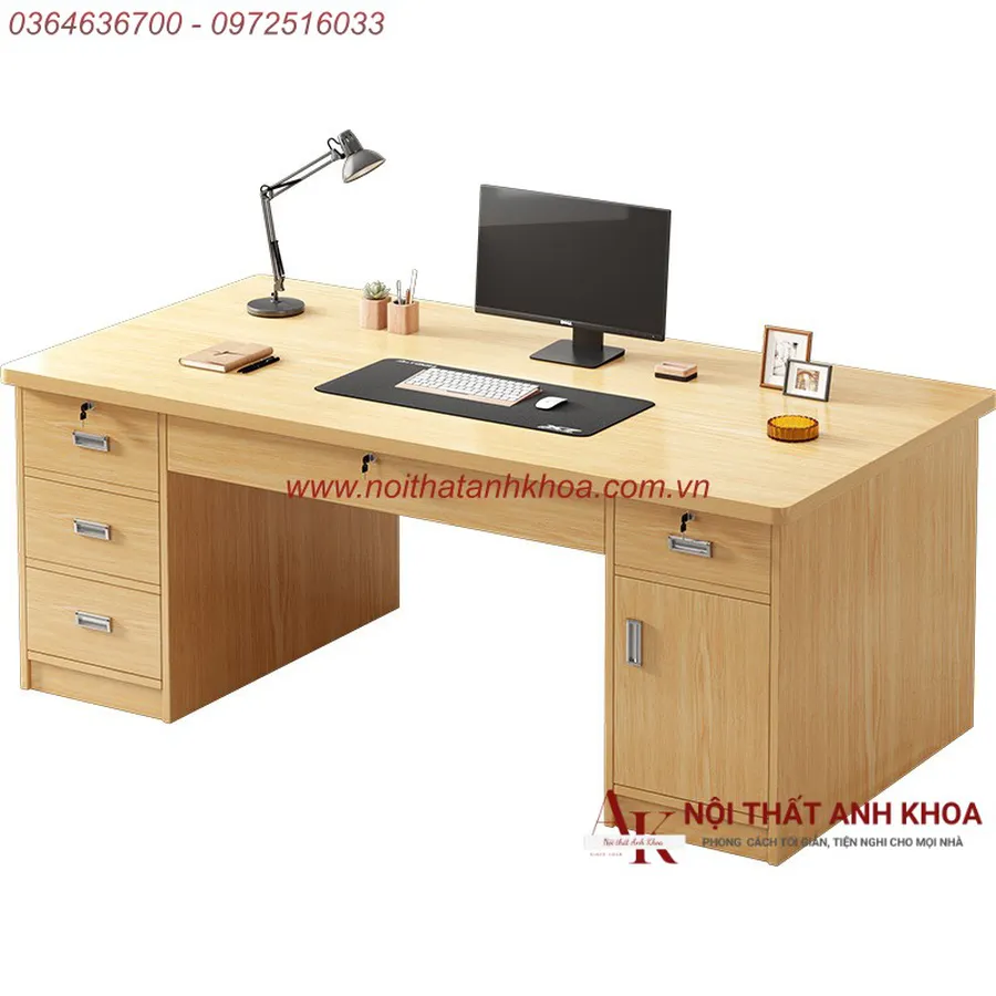 Bàn Làm Việc Giá Rẻ Gỗ MDF Hiện Đại Tiện Lợi Giá Rẻ