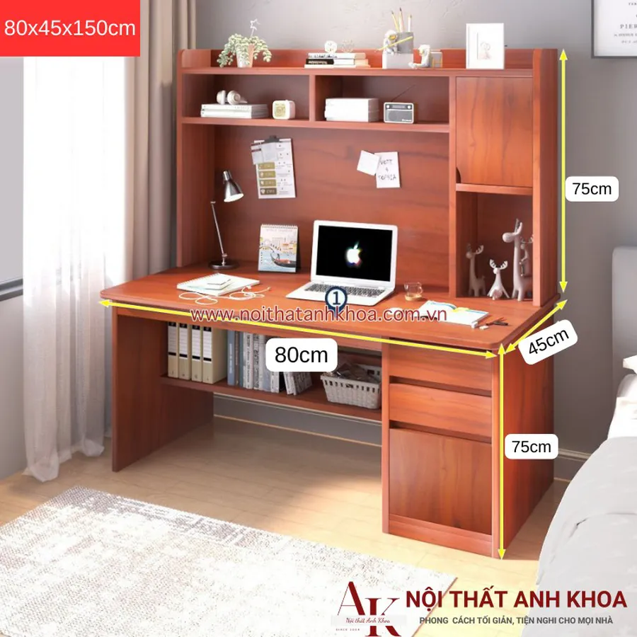 Bàn Làm Việc Gỗ Công Nghiệp Giá Rẻ Thiết Kế Tiện Lợi