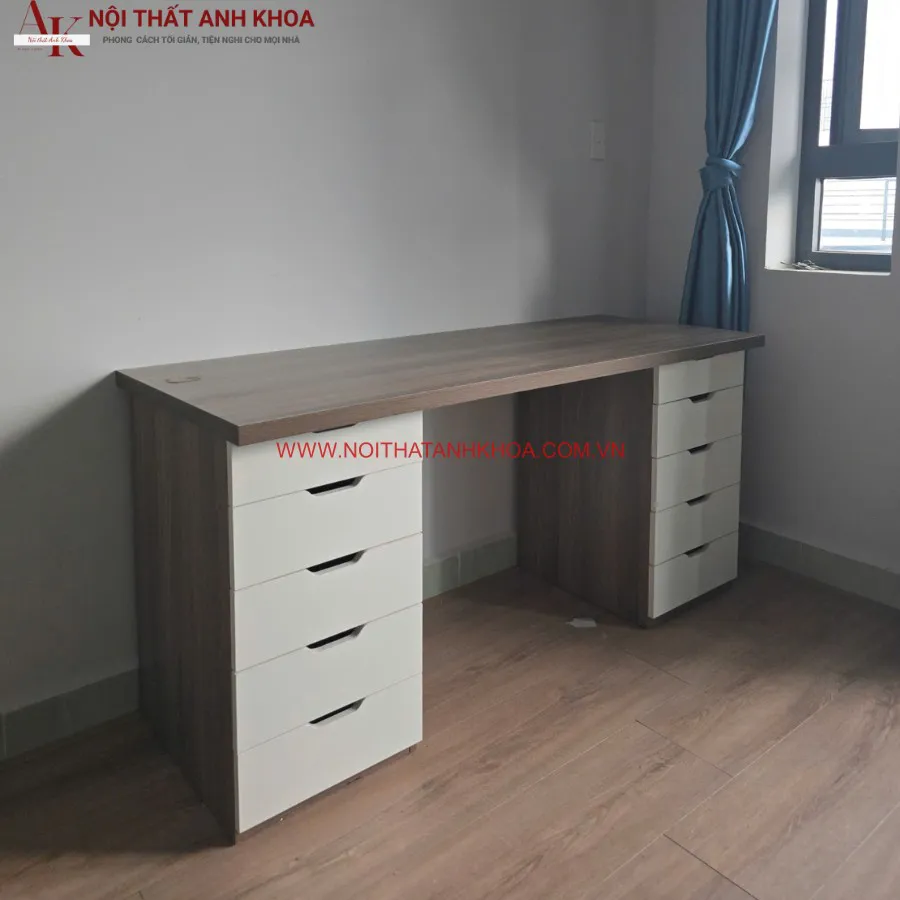 Bàn Làm Việc Ikea Gỗ Công Nghiệp Ngăn Kéo Tiện Ích