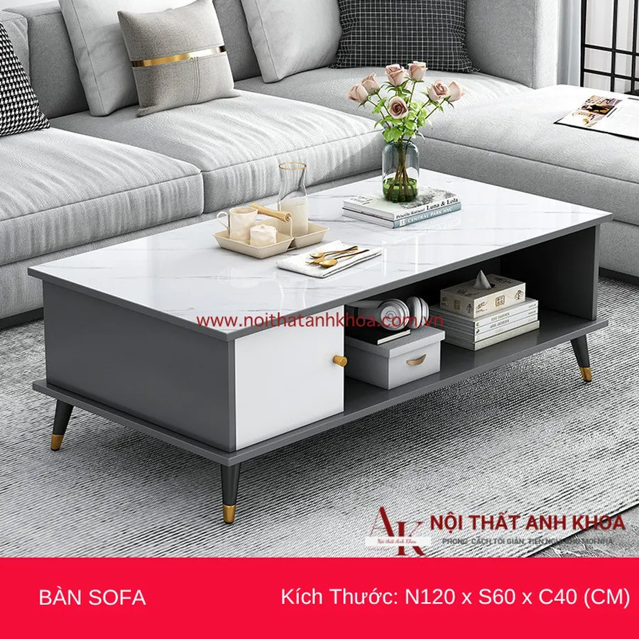 Bàn Sofa Phòng Khách Gỗ MDF Đẹp Hiện Đại