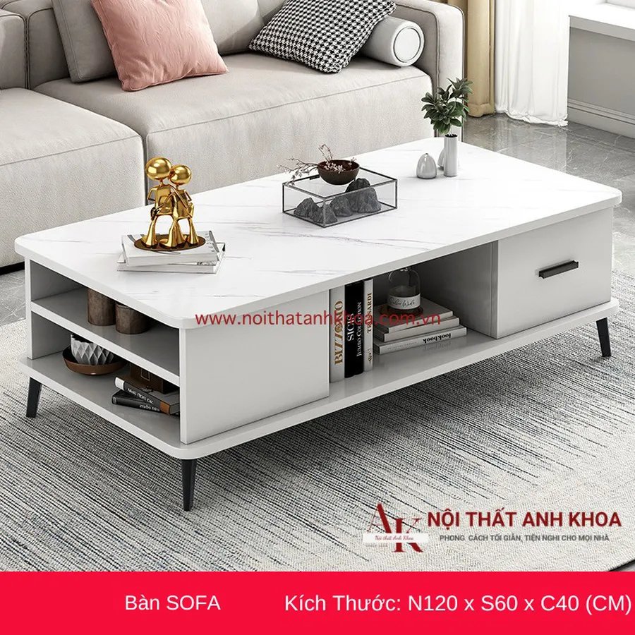 Bàn Sofa Phòng Khách Gỗ MDF Đẹp Hiện Đại