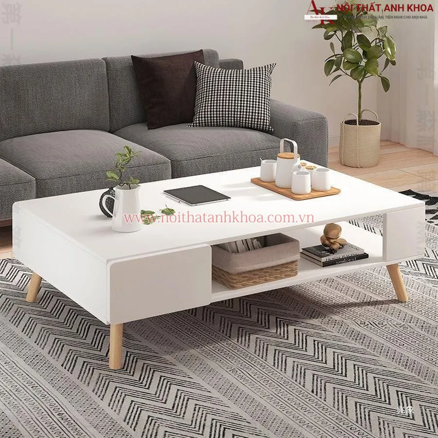 Bàn Sofa Phòng Khách Gỗ MDF Mẫu Mã Hiện Đại Giá Rẻ