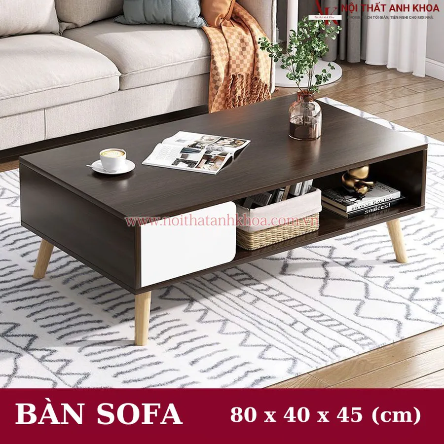 Bàn Sofa Phòng Khách Gỗ MDF Mẫu Mã Hiện Đại Giá Rẻ