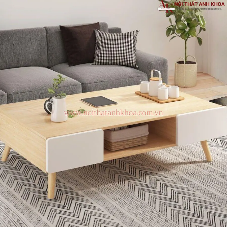 Bàn Sofa Phòng Khách Gỗ MDF Mẫu Mã Hiện Đại Giá Rẻ