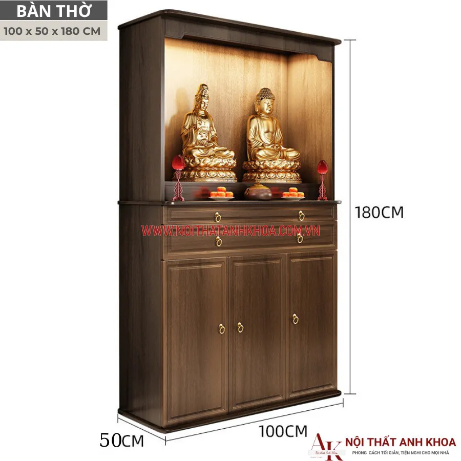 Bàn Thờ Chung Cư Gỗ Công Nghiệp Đẹp Giá Rẻ