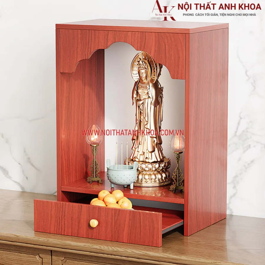 Bàn Thờ Phật Gỗ Công Nghiệp Đẹp Hiện Đại