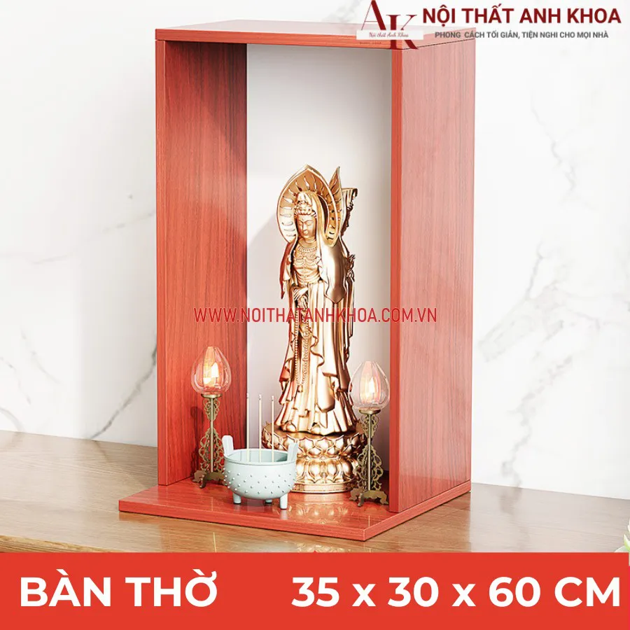 Bàn Thờ Phật Gỗ Công Nghiệp Đẹp Hiện Đại