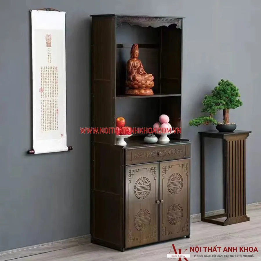Bàn Thờ Phật Quan Âm Gỗ Công Nghiệp Giá Tốt