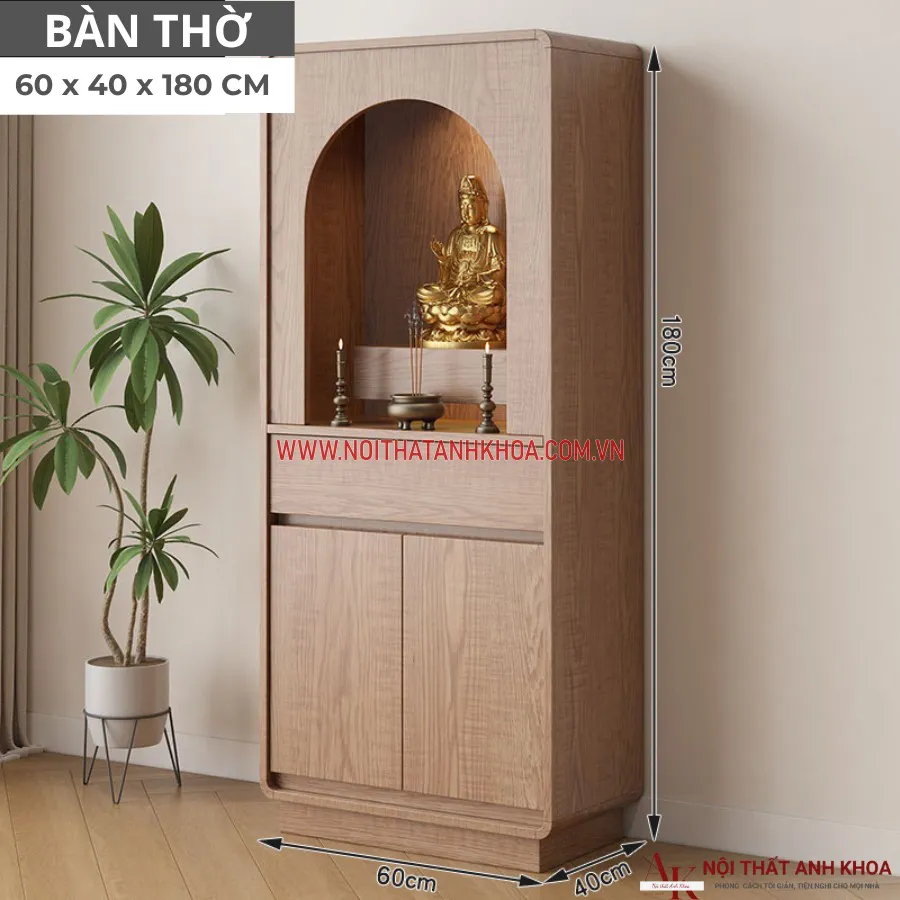 Bàn Thờ Phật Tại Gia Gỗ Công Nghiệp Đa Dạng Màu Sắc