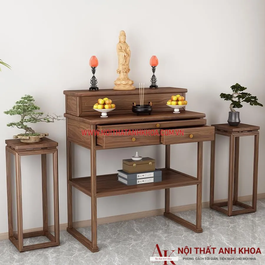 Bàn Thờ Phật Và Gia Tiên Hiện Đại Đẹp