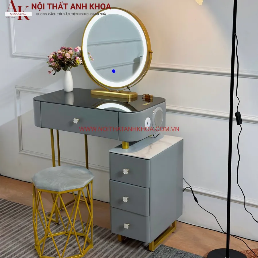 Bàn Trang Điểm Cao Cấp Gương Có Led