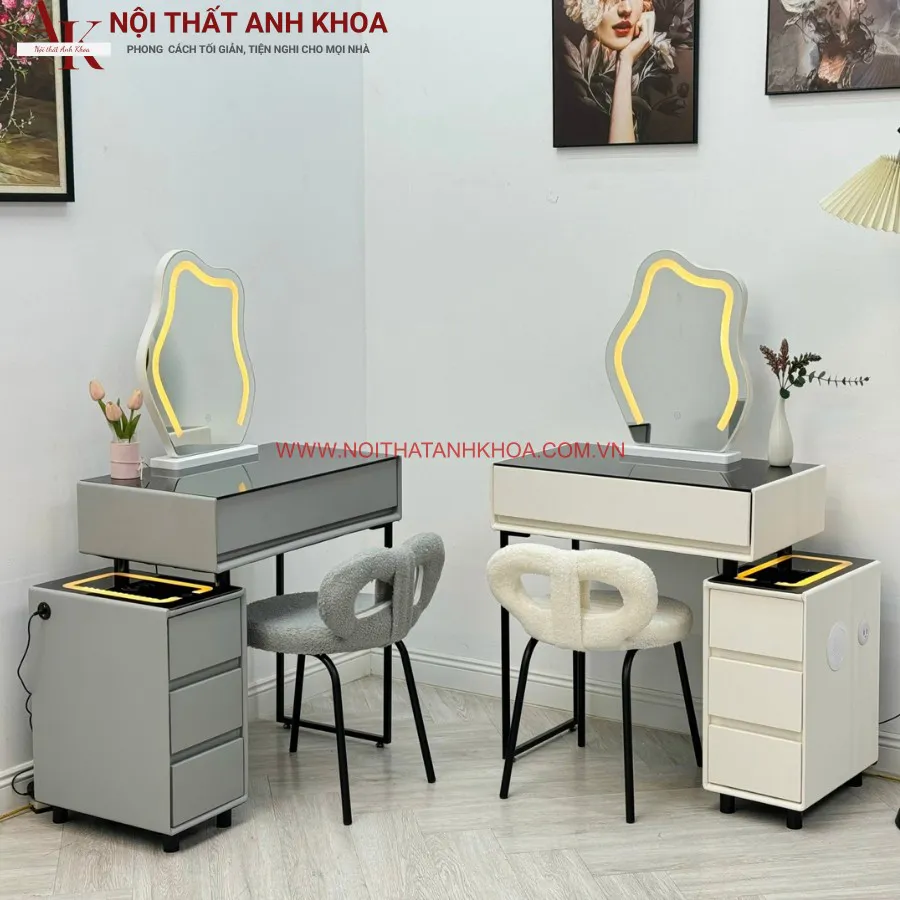 Bàn Trang Điểm Có Gương Nhập Khẩu Cao Cấp