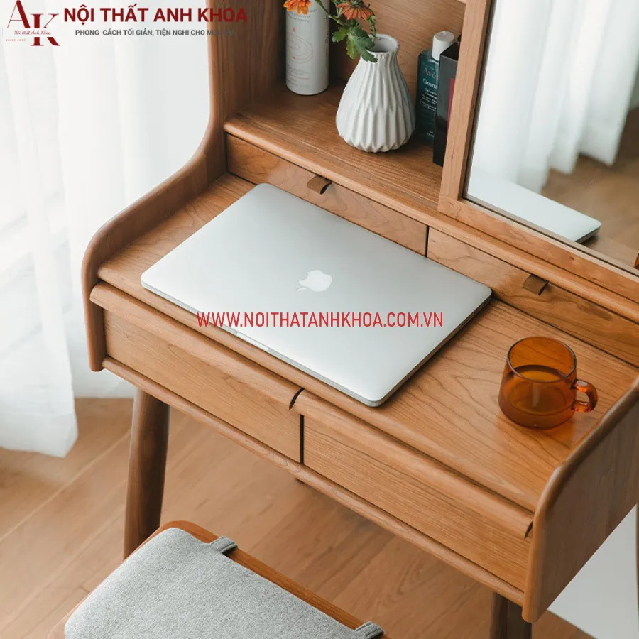 Bàn Trang Điểm Gỗ Cao Su Đẹp Hiện Đại