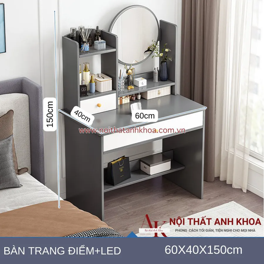 Bàn Trang Điểm Gỗ Công Nghiệp MDF Đẹp Sang Trọng Giá Rẻ