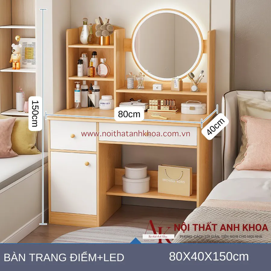 Bàn Trang Điểm Gỗ Công Nghiệp MDF Đẹp Sang Trọng Giá Rẻ