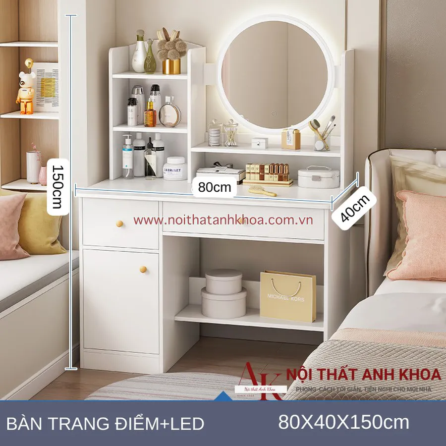 Bàn Trang Điểm Gỗ Công Nghiệp MDF Đẹp Sang Trọng Giá Rẻ