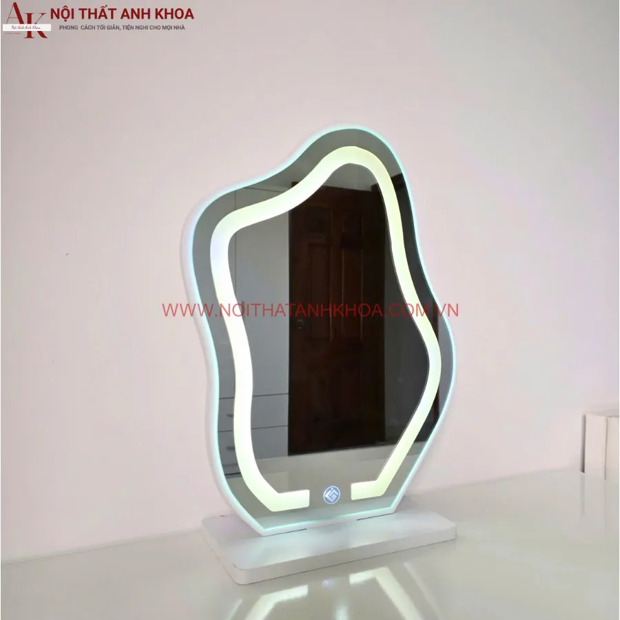 Bàn Trang Điểm Gỗ Công Nghiệp Kết Hợp Đựng Đồ Màu Vân Gỗ