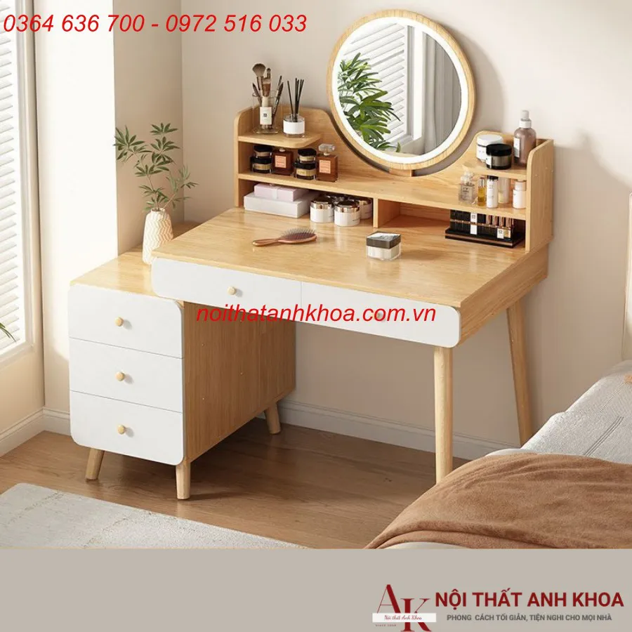 Bàn Trang Điểm Gỗ Công Nghiệp MDF Đẹp Hiện Đại Giá Rẻ