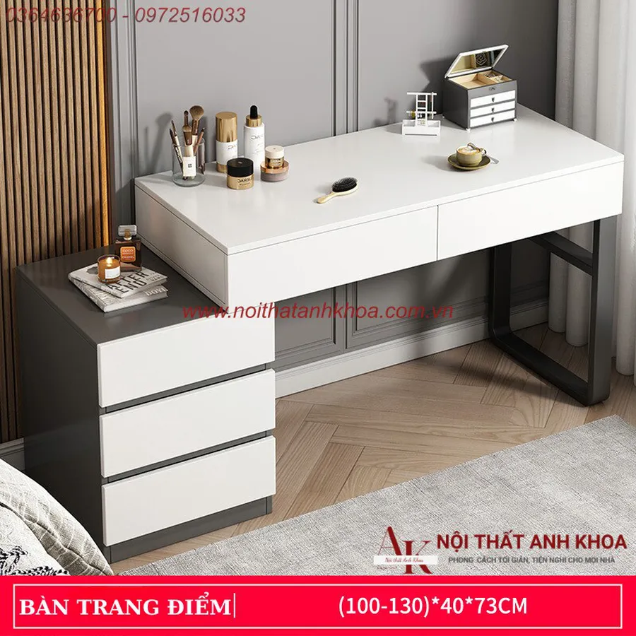 Bàn Trang Điểm Gỗ Ép Cao Cấp Thiết Kế Hiện Đại Sang Trọng