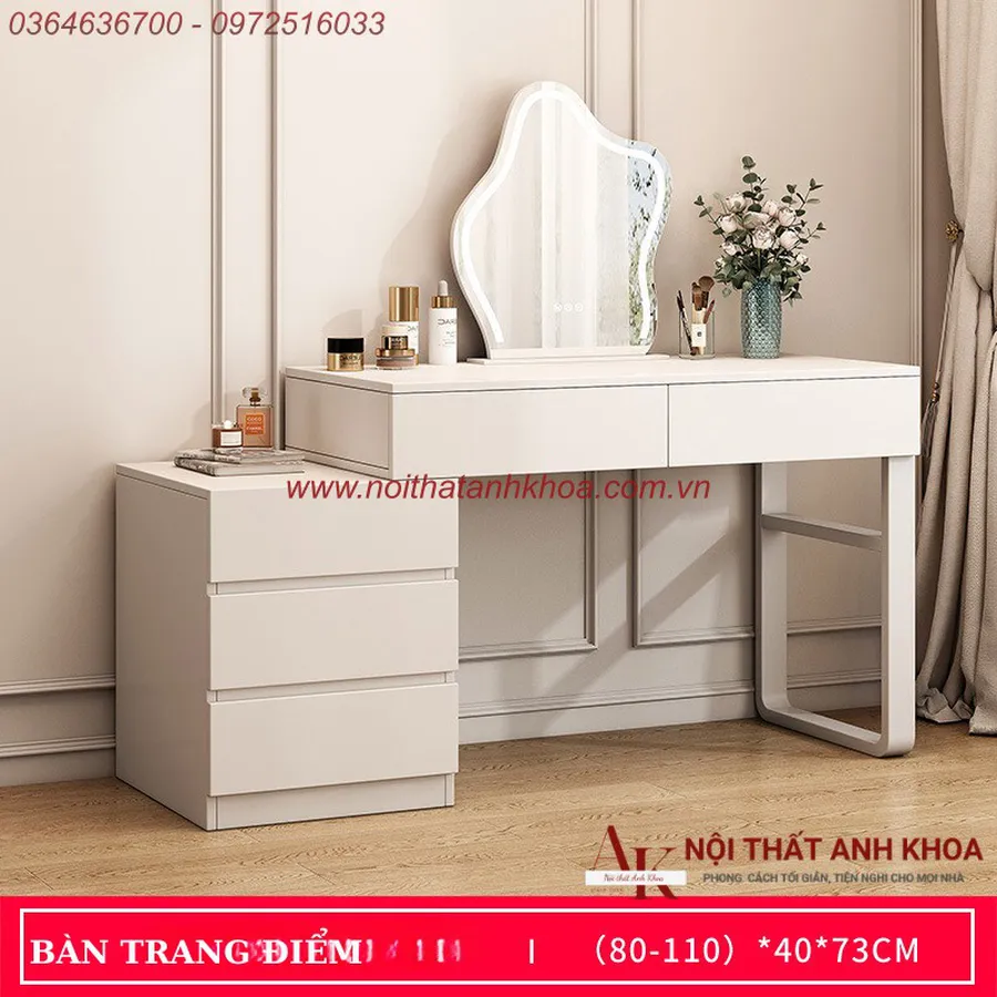Bàn Trang Điểm Gỗ Ép Cao Cấp Thiết Kế Hiện Đại Sang Trọng