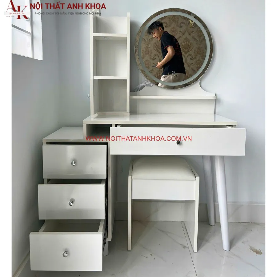 Bàn Trang Điểm Gỗ MDF Đẹp Hiện Đại Giá Rẻ