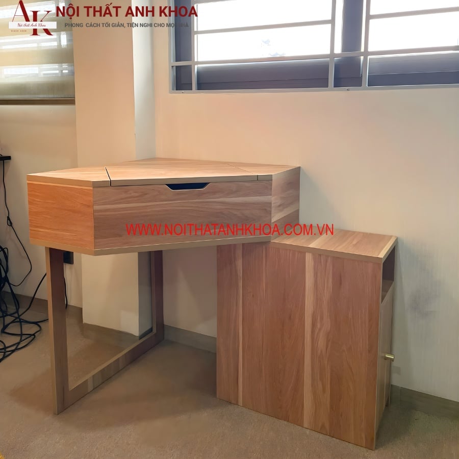 Bàn Trang Điểm Gỗ Công Nghiệp Phù Hợp Với Không Gian Hẹp