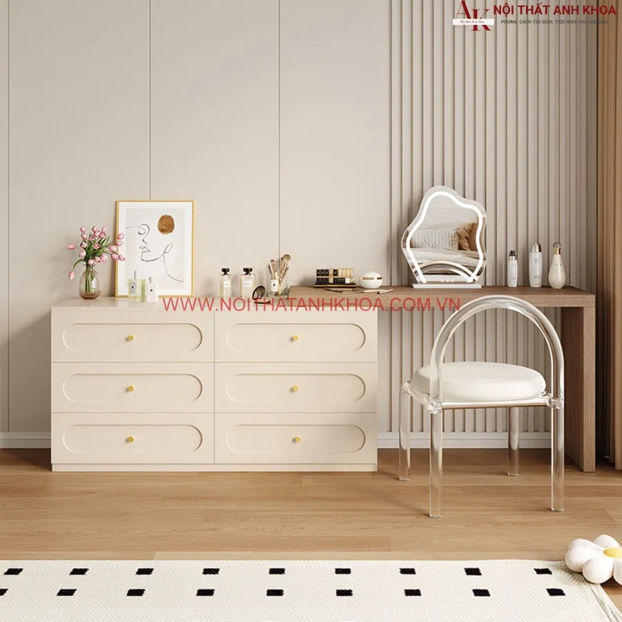 Bàn Trang Điểm Kết Hợp Chổ Làm Việc Hiện Đại Tiện Nghi