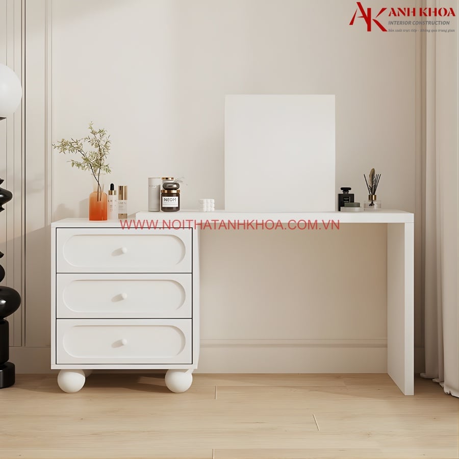 Bàn Trang Điểm Kết Hợp Tủ Ngăn Kéo Gỗ Công Nghiệp