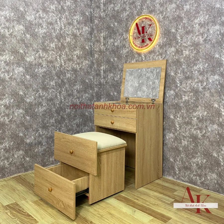 Bàn Trang Điểm Mini Thông Minh Gỗ MDF Cao Cấp