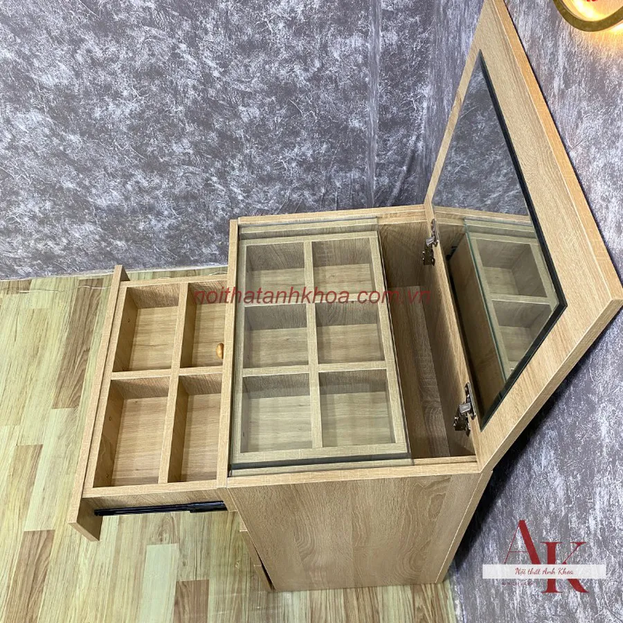 Bàn Trang Điểm Mini Thông Minh Gỗ MDF Cao Cấp